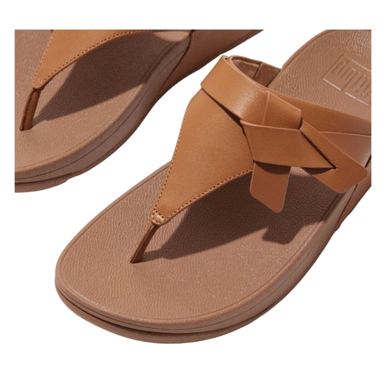 Fit Flop - "Lulu" Verknotet Sandalen für Damen, Leder (Beige) - Image 4