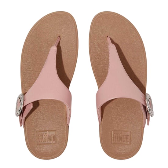 Fit Flop - "Lulu" Kristall Sandalen für Damen, Leder, Schnalle (Beige) - Image 3