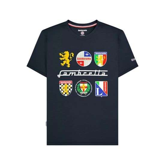 Lambretta - "Heritage SS26" T-Shirt für Herren (Marine) - Image 1