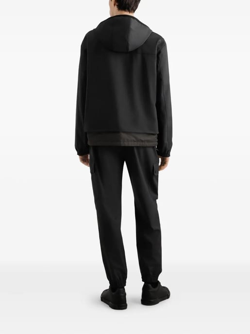 Kohlefarbene Stretch-Wollmischung Jacke - Image 4