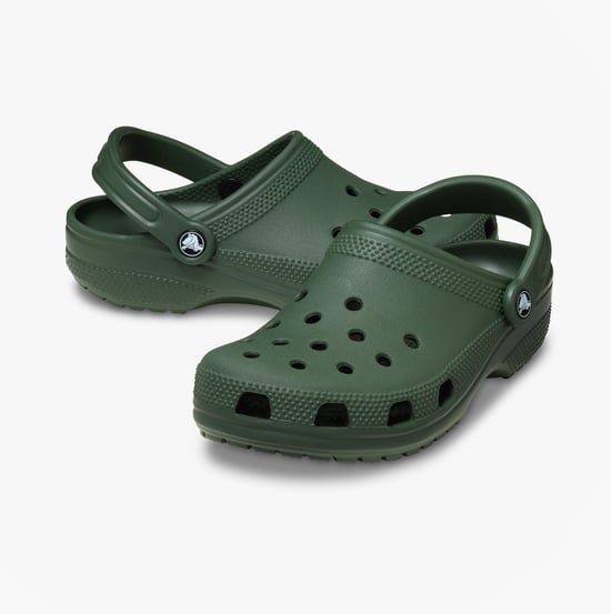 Crocs Classic Unisex Erwachsene Clogs Sandalen Feldgrün - Image 3