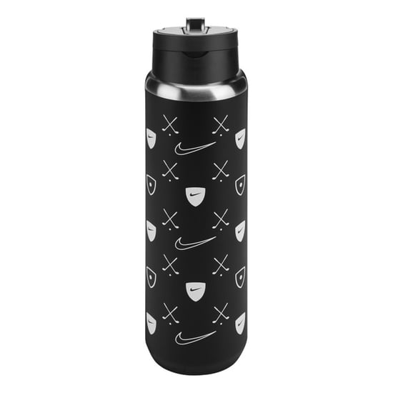 Nike - "SS Recharge" Flasche, Logo, 710ml (Schwarz) - Image 1