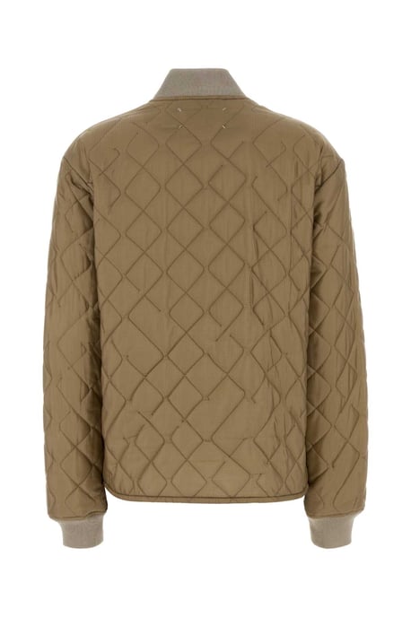 Beige Nylon Bomberjacke - Image 2