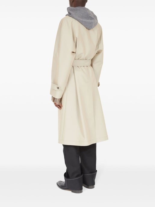 Kohlefarbener Baumwoll-Mix-Trenchcoat - Image 2