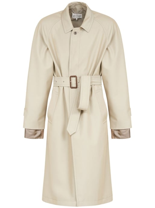 Kohlefarbener Baumwoll-Mix-Trenchcoat - Image 5