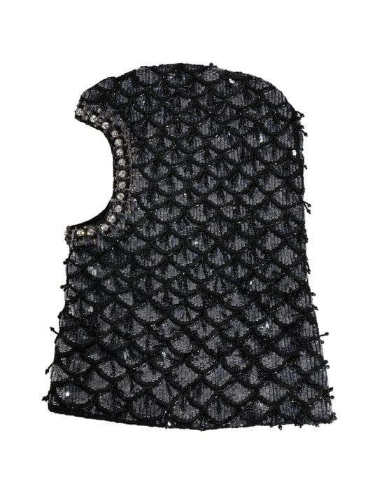 Dolce & Gabbana Verziertes Scalloped Balaclava-Haube - Image 2