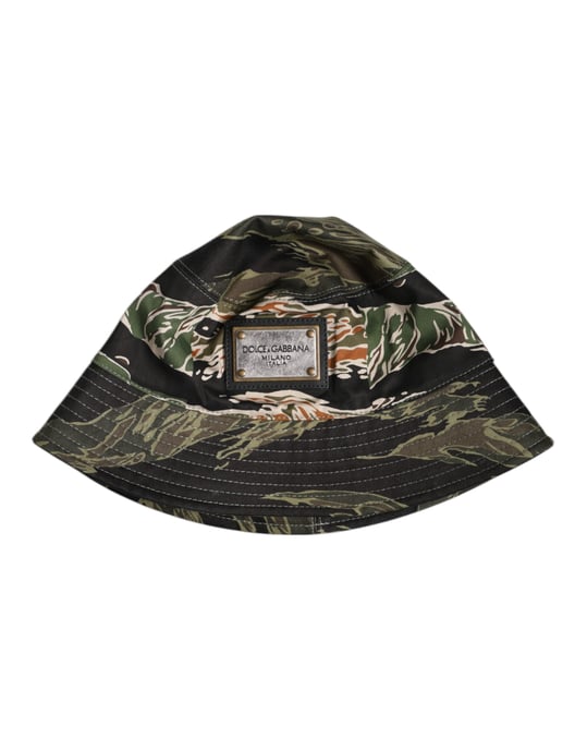 Tarnmuster Bucket Hat mit Logo-Patch - Image 3