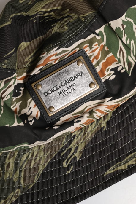 Tarnmuster Bucket Hat mit Logo-Patch - Image 5