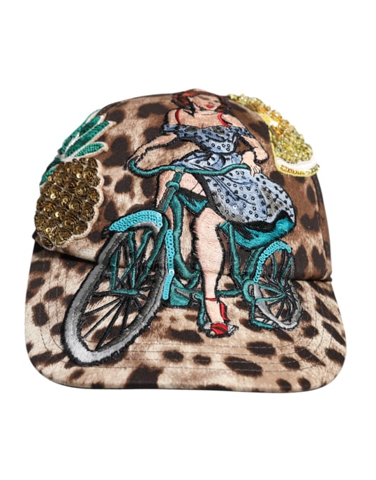 Leopardenmuster Fahrradkappe - Image 2