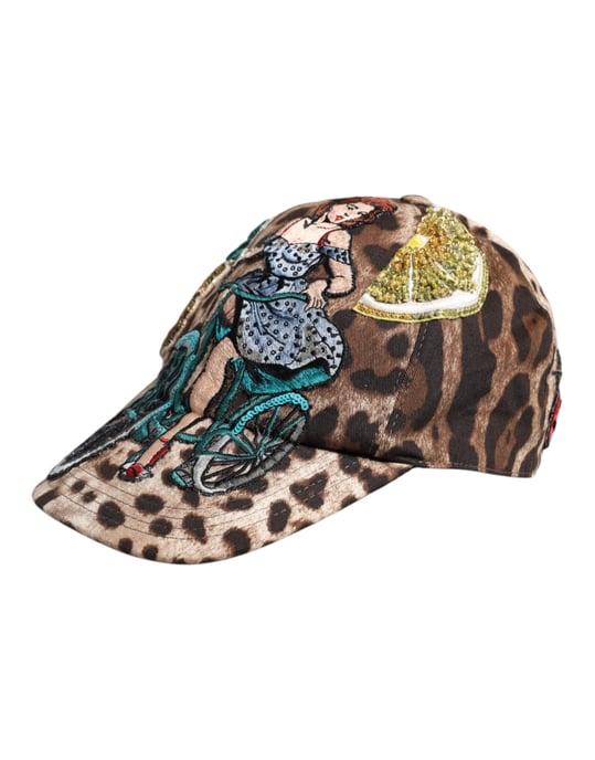 Leopardenmuster Fahrradkappe - Image 3