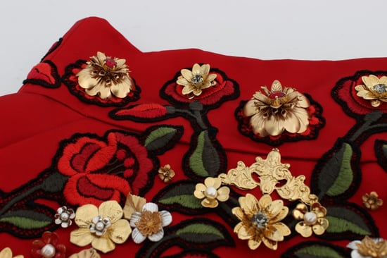 Hochtaillierte, floral bestickte Shorts - Image 6