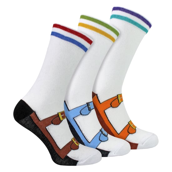 3 Paar Socken für Herren mit Sandalenmuster | Lustige Geschenkidee - Image 3