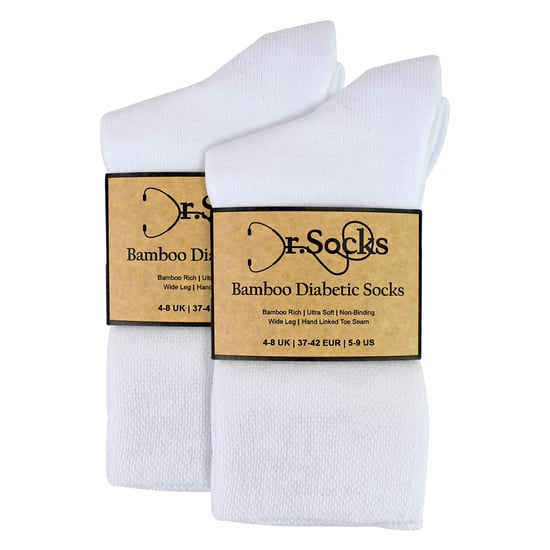 8 Paar Damen Bambus Diabetiker Socken | Weiche, nicht einschnürende Komfortsocken - Image 2