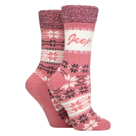2 Paar Damen Thermal-Muster Fairisle Socken warme Wintersocken - Image 3