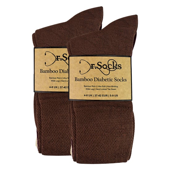8 Paar Damen Bambus Diabetes-Socken | Weiche, nicht einschnürende Komfortsocken - Image 2