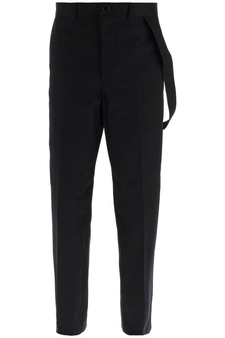 Schwarze Baumwollweitleg-Hose - Image 2