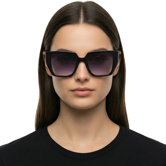 Damen Rechteckige Sonnenbrille aus recyceltem Kunststoff KL6098S N - Image 3