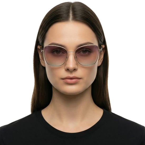 Damen Quadratische Metallsonnenbrille LJ141S - Image 3