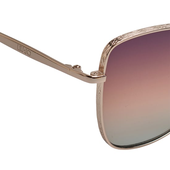 Damen Quadratische Metallsonnenbrille LJ141S - Image 4