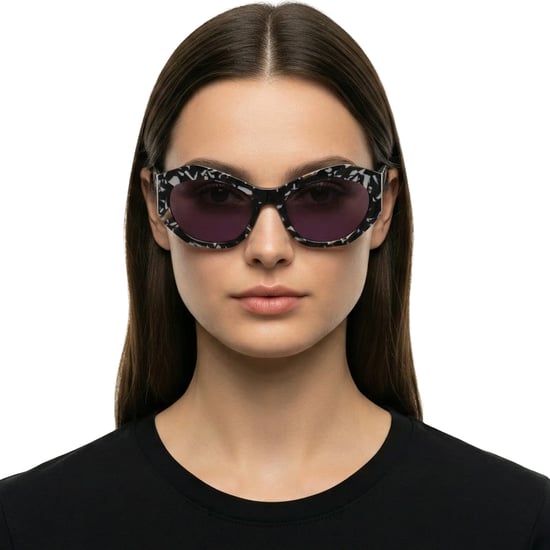 Damen Katzenaugen Acetat Sonnenbrille LJ786S - Image 3