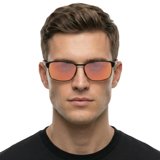 Herren Rechteckige Moderne Metall Sonnenbrille M DZ7366 - Image 3