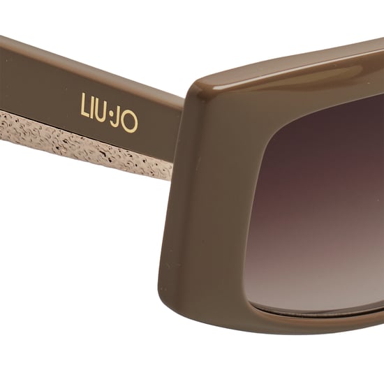 Damen Rechteckige Acetat Sonnenbrille LJ791S - Image 4