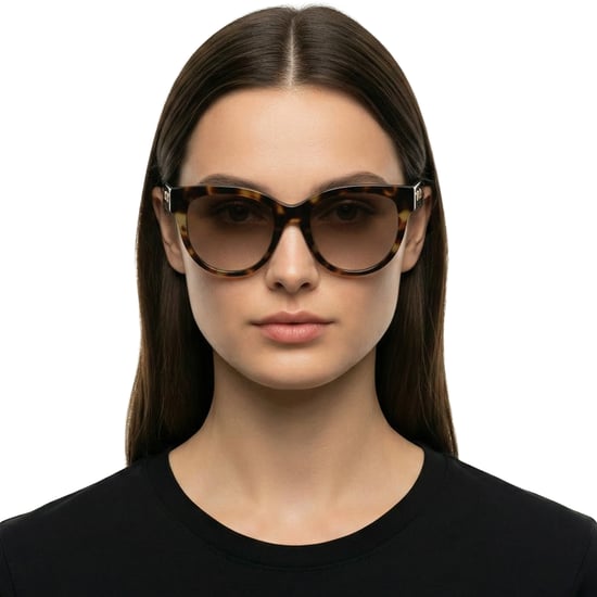 Damen Katzenaugen Runde Acetat Sonnenbrille LJ772S - Image 3