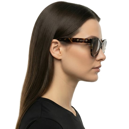 Damen Katzenaugen Runde Acetat Sonnenbrille LJ772S - Image 6