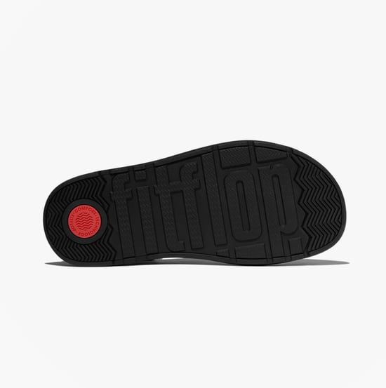 Fitflop Gen-ff Tumbled Damen Sandalen mit Knöchelriemen Silber - Image 3