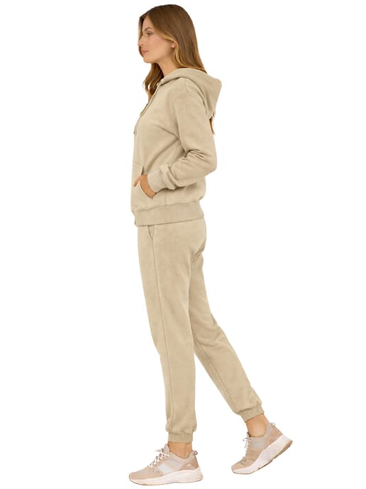 Kruze | Damen Zip-Up Hoodie Trainingsanzug Set - Image 3