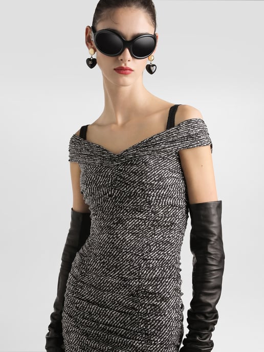Drapiertes Druckkleid aus Seidenmischung - Image 2