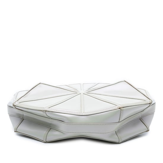 Gebrauchte perlenbesetzte Lammleder Handgelenk-Clutch in Mitternachtsblau - Image 4