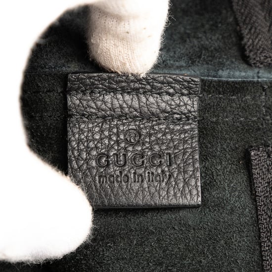 Gebrauchte mittelgroße Leder-Logo-Portfolio-Clutch - Image 5