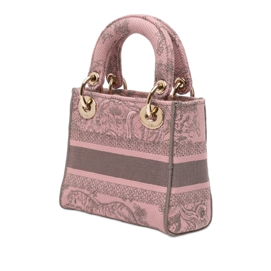 Gebrauchte Mini Bestickte Canvas Toile De Jouy Lady D Lite - Image 2