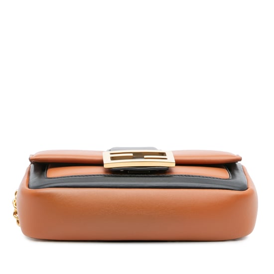 Gebrauchte Mini Bicolor Nappa Apolo Ketten Baguette Schultertasche - Image 3