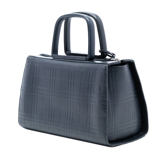 Gebrauchte Haus Check geprägte Lederhandtasche - Image 2