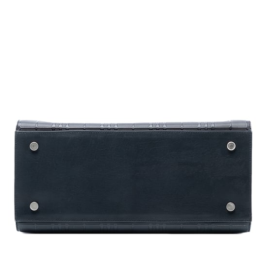 Gebrauchte Haus Check geprägte Lederhandtasche - Image 3