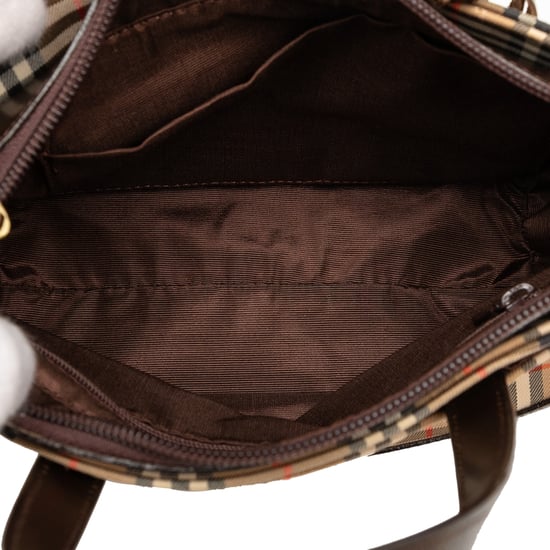 Gebrauchte Haymarket-Check-Canvas-Handtasche - Image 4