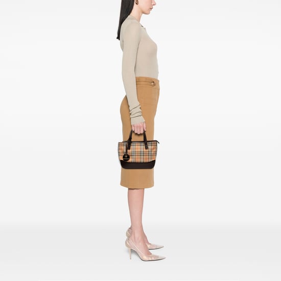 Gebrauchte Haymarket-Check-Canvas-Handtasche - Image 6
