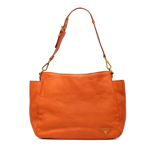 Gebrauchte Vitello Daino Schultertasche mit Seitentasche - Image 1