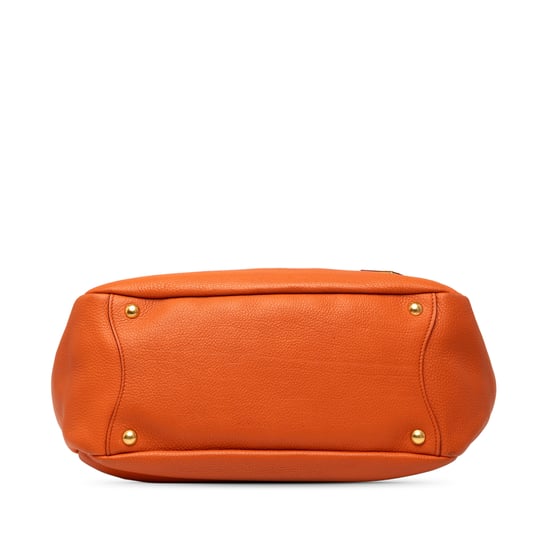 Gebrauchte Vitello Daino Schultertasche mit Seitentasche - Image 3