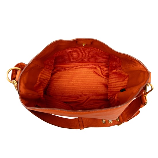 Gebrauchte Vitello Daino Schultertasche mit Seitentasche - Image 4