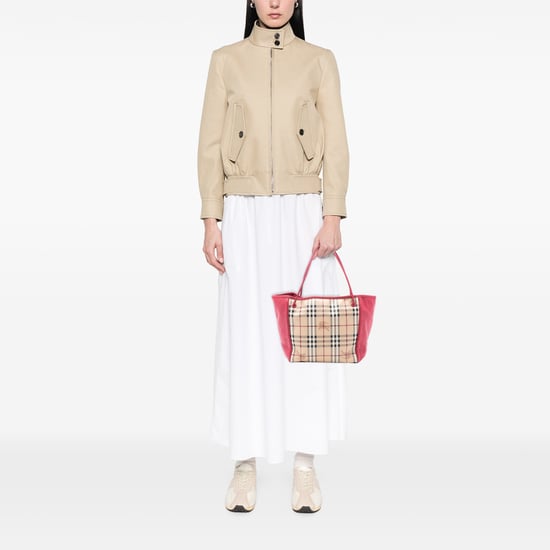Gebrauchter Canterbury Tote aus beschichtetem Canvas mit kleinem Lederbesatz im Haymarket-Check - Image 1