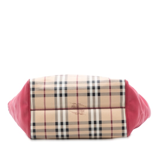 Gebrauchter Canterbury Tote aus beschichtetem Canvas mit kleinem Lederbesatz im Haymarket-Check - Image 4