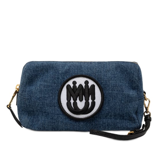 Gebrauchte Denim-Umhängetasche mit gesticktem Logo - Image 2