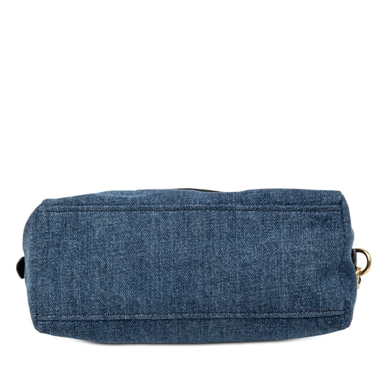 Gebrauchte Denim-Umhängetasche mit gesticktem Logo - Image 4