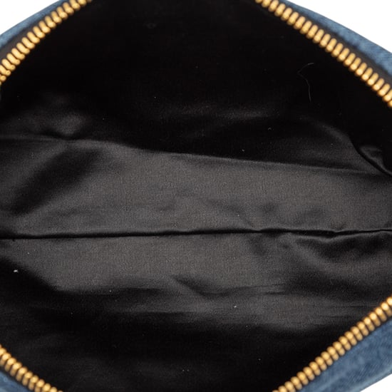 Gebrauchte Denim-Umhängetasche mit gesticktem Logo - Image 5