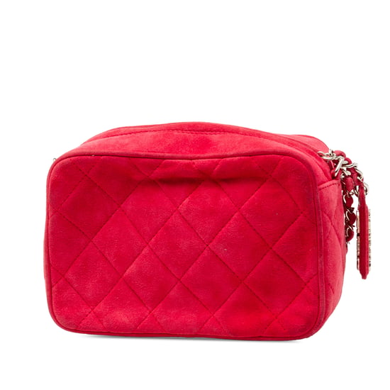 Chanel Pre-owned Gebrauchte gesteppte Suede Kameratasche - Rot - Image 2