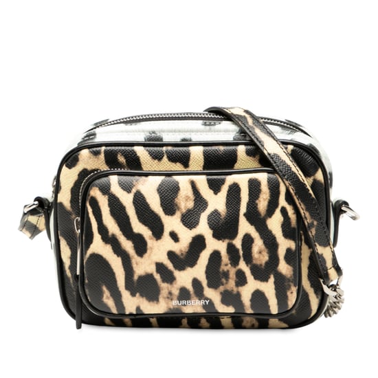 Gebrauchte Kamera-Tasche aus Leder mit Leopardenmuster - Image 1