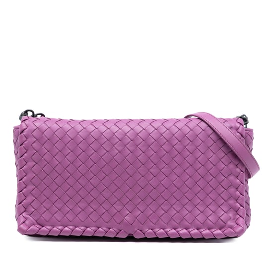 Gebrauchte Nappa Intrecciato Dahlia Clutch Crossbody - Image 1